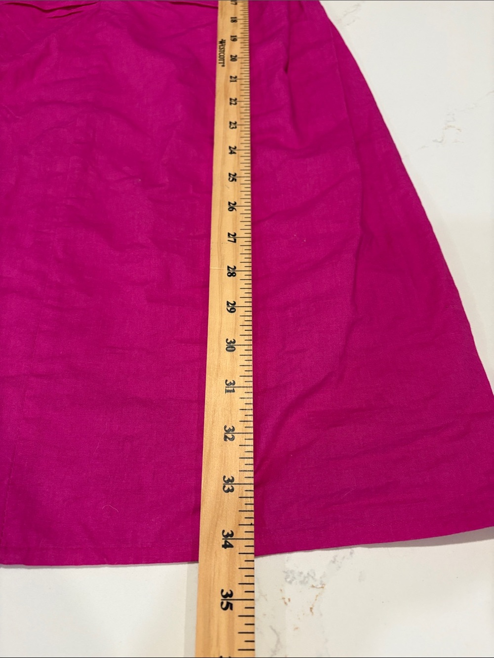 NWT Free People Women's Fuchsia Ruched Front Shift Lined Dress SZ Medium - Picture 7 of 11